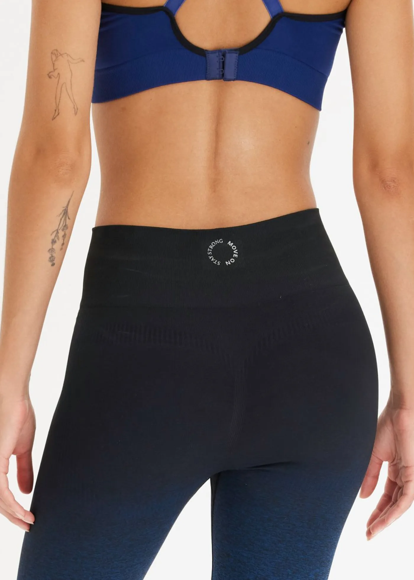 Best Leggings deportivos de material de secado rápido sin costuras con degradado cromático Mujer Ropa Deportiva|Pantalones