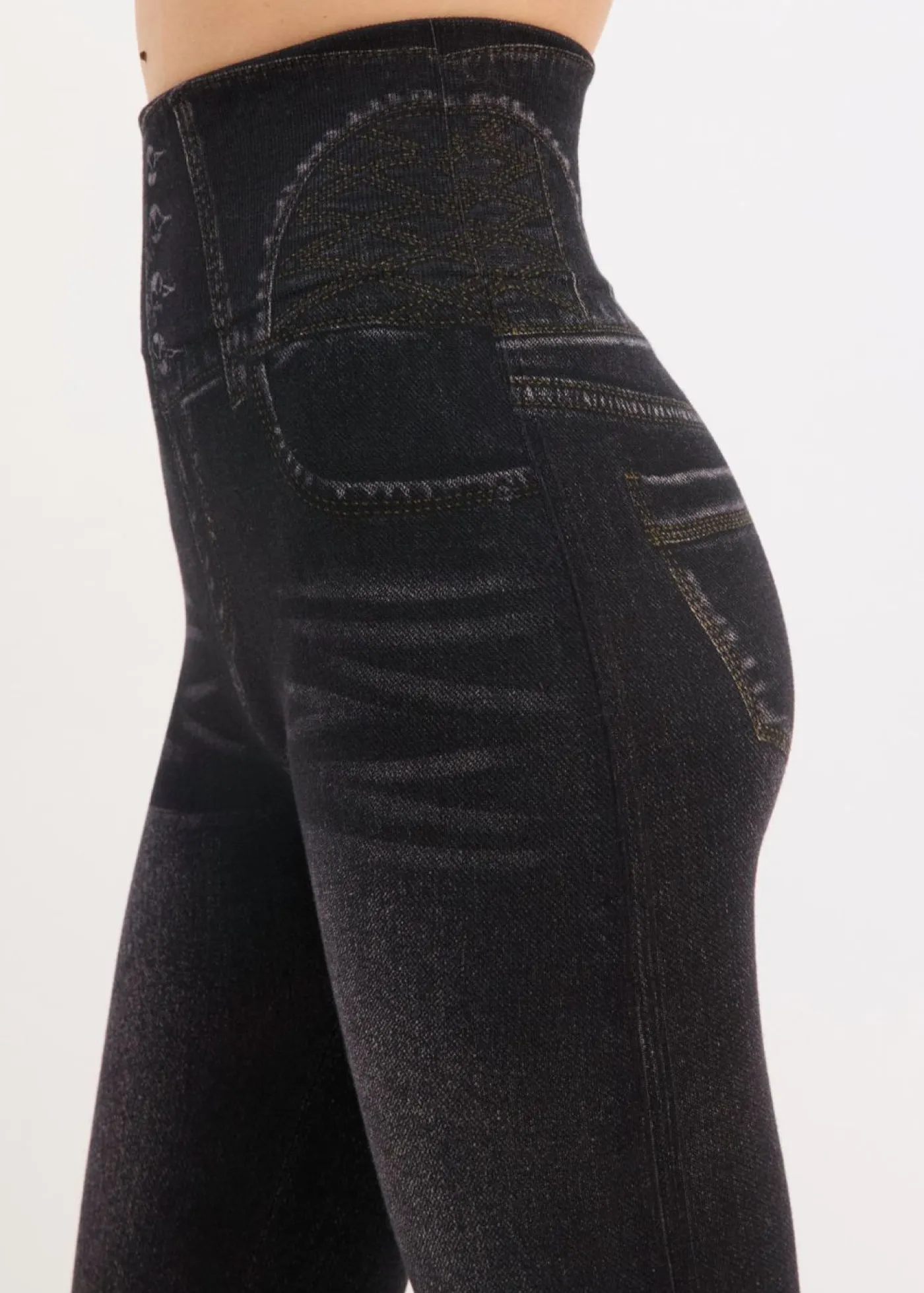 Discount Leggings tipo medias, moldeadores, en look vaquero Mujer Ropa Interior Moldeadora|Medias, Panties Y Calcetines