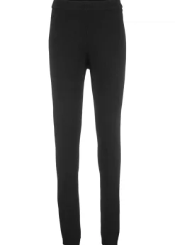 New Leggings térmico con terminaciones en canalé Mujer Ropa Térmica|Pantalones