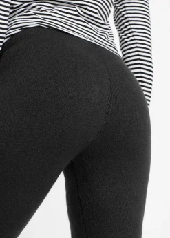New Leggings térmico con terminaciones en canalé Mujer Ropa Térmica|Pantalones