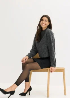 Leggings térmicos de 50 den con aspecto transparente, control de abdomen y efecto push-up Mujer Medias, Panties Y Calcetines|Pantalones