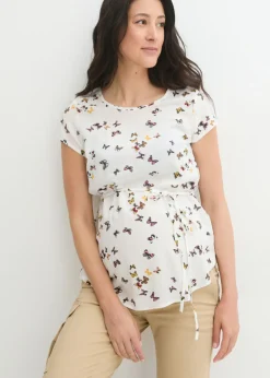 Ligera blusa premamá de viscosa Mujer Premamá