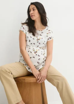 Ligera blusa premamá de viscosa Mujer Premamá