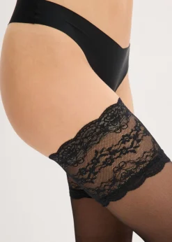Outlet Medias de sujeción con encaje 20 den Mujer Lencería Sexy|Medias, Panties Y Calcetines