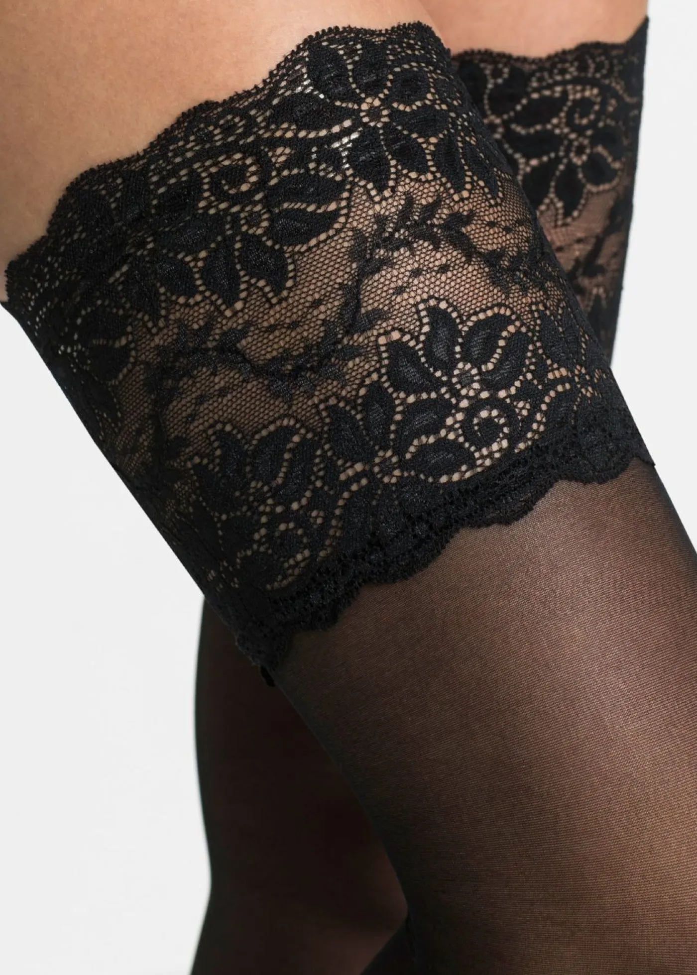 Outlet Medias de sujeción con encaje 20 den Mujer Lencería Sexy|Medias, Panties Y Calcetines