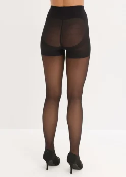 Outlet Medias opacas con efecto push up + Belly Control + cintura cómoda + compresión, 50 DEN Mujer Medias, Panties Y Calcetines