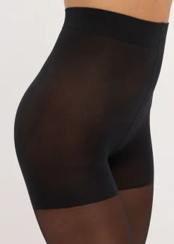 Outlet Medias opacas con efecto push up + Belly Control + cintura cómoda + compresión, 50 DEN Mujer Medias, Panties Y Calcetines