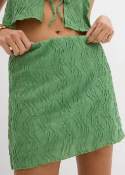 New Minifalda con aspecto estructurado Mujer Faldas