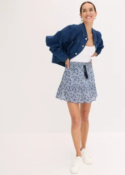 Hot Minifalda de algodón ligero con diseño bohemio Mujer Faldas