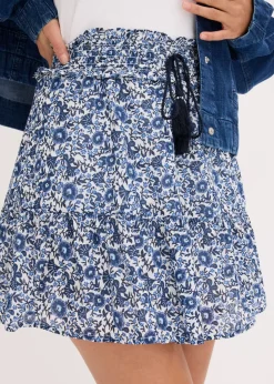 Hot Minifalda de algodón ligero con diseño bohemio Mujer Faldas