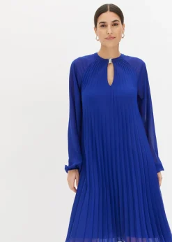 Sale Minivestido de gasa fina con plisado Mujer Vestidos|Novedades