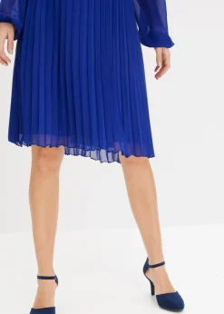 Sale Minivestido de gasa fina con plisado Mujer Vestidos|Novedades