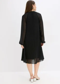 Outlet Minivestido de gasa fina con plisado Mujer Vestidos|Novedades