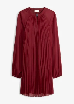 Outlet Minivestido de gasa fina con plisado Mujer Vestidos|Novedades