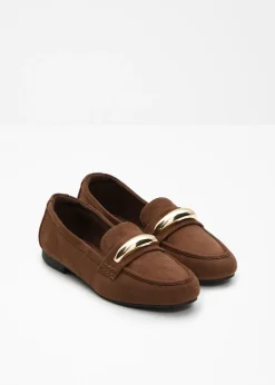 Outlet Mocasines con detalles metalizados Mujer Mocasines|Zapatos Primavera-Verano