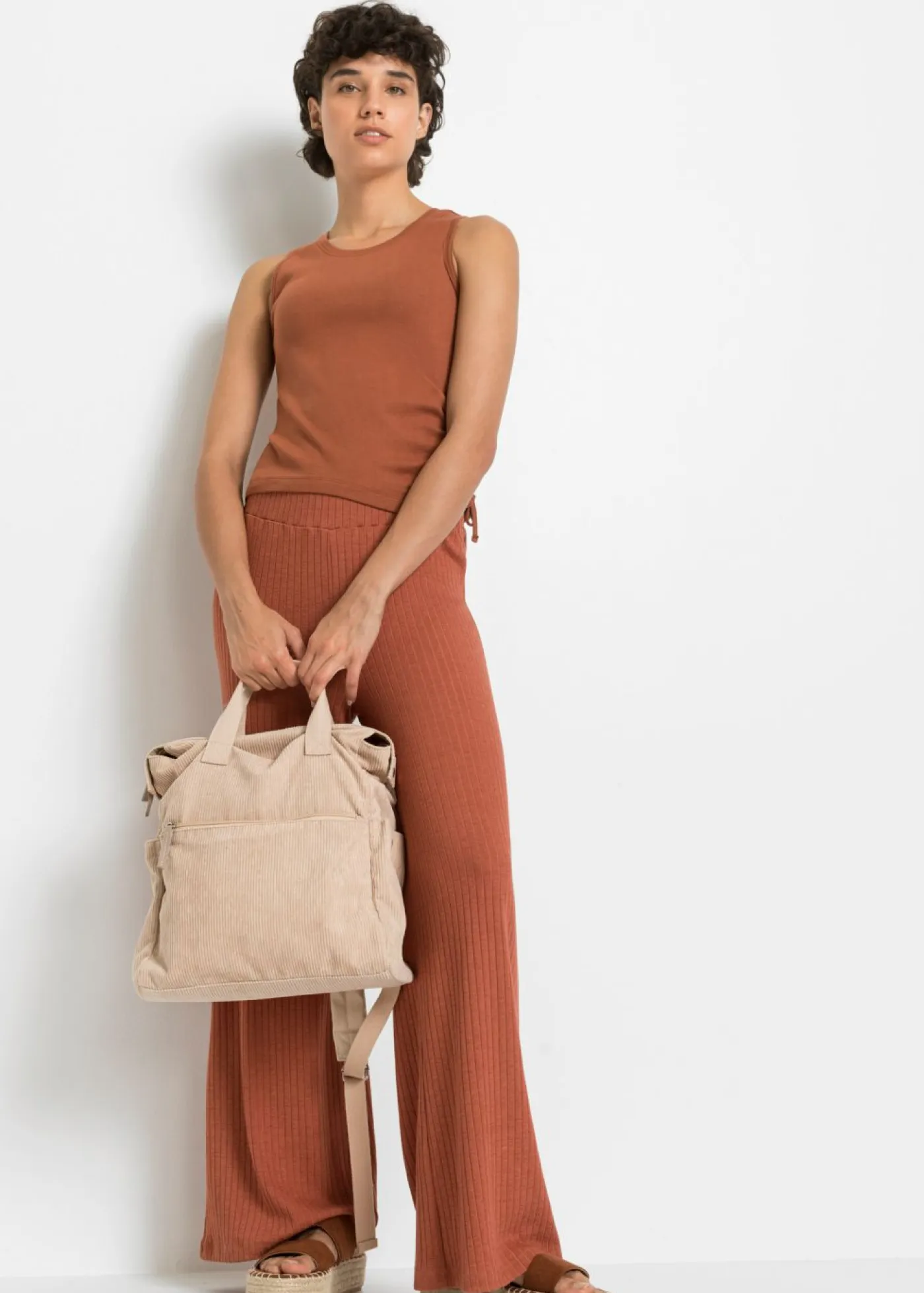 Hot Mochila con aspecto de pana Mujer Bolsos