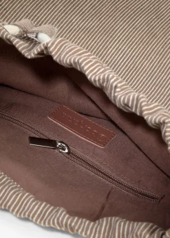 Hot Mochila de lona con rayas Mujer Complementos Temáticos·Accesorios Veganos|Bolsos