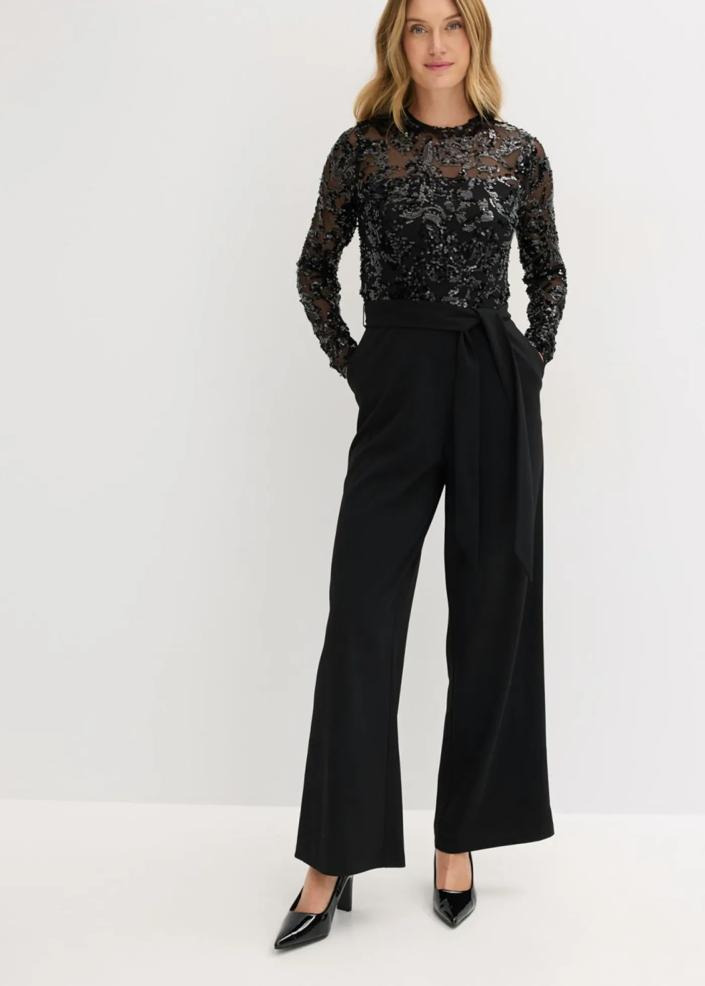 Online Mono con bordado de lentejuelas Mujer Monos|Ropa Elegante