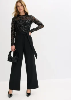 Online Mono con bordado de lentejuelas Mujer Monos|Ropa Elegante