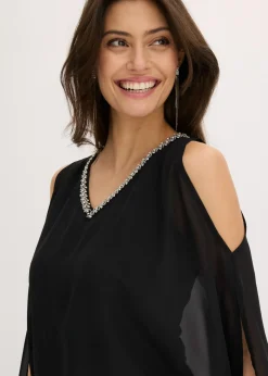Sale Mono con capa y adornos de piedras brillantes Mujer Monos|Ropa Elegante