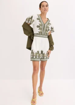 Outlet Mono con contenido de lino Mujer Monos