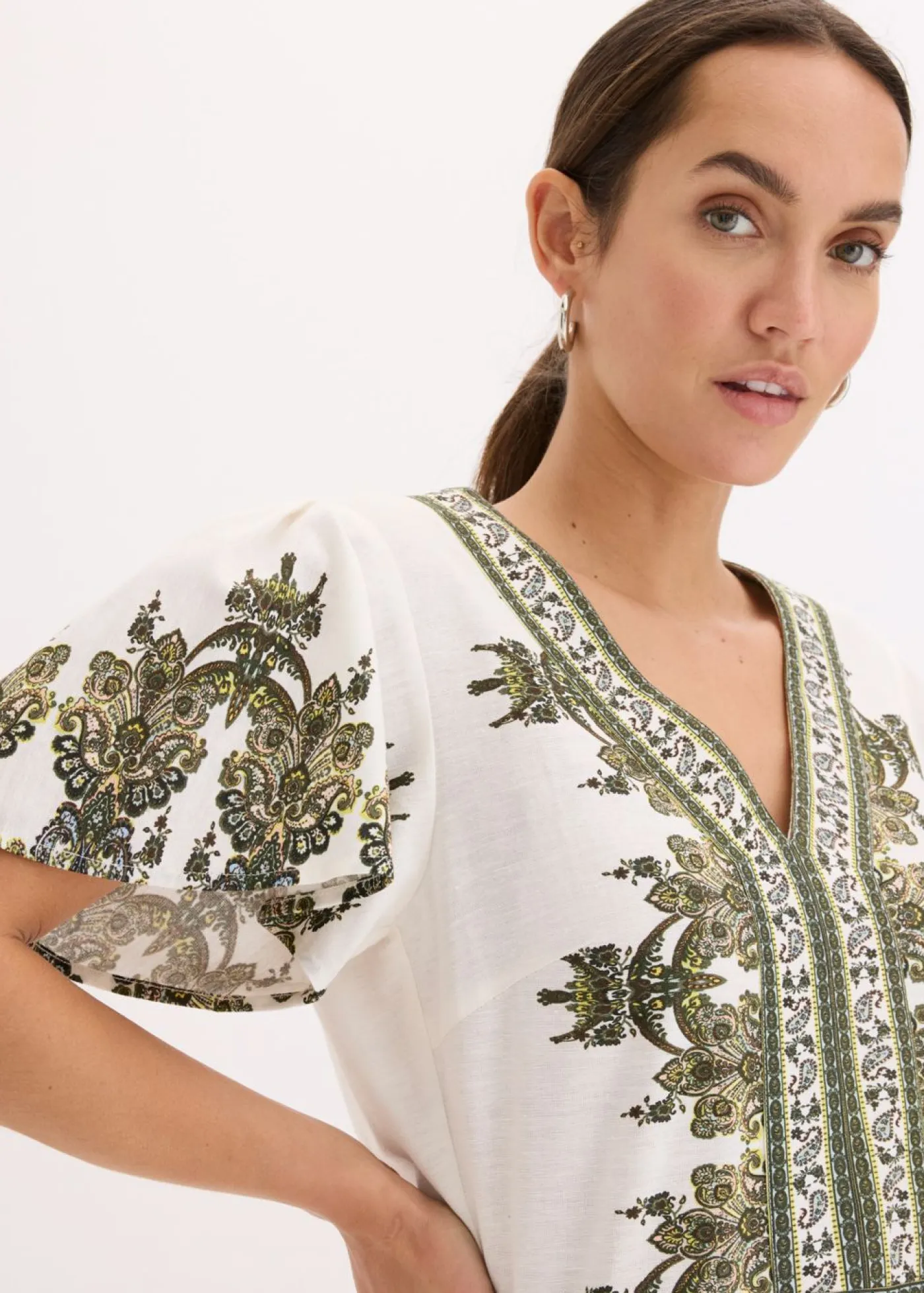 Outlet Mono con contenido de lino Mujer Monos