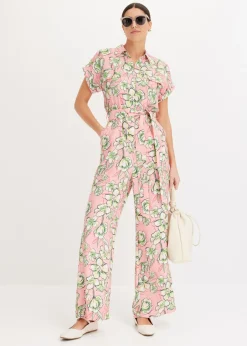 Online Mono de mezcla de viscosa fluida Mujer Monos