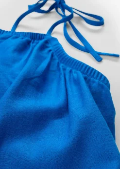 Mono de mezcla ligera de lino y viscosa Mujer Esenciales|Monos