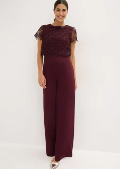 Clearance Mono de neopreno suave con encaje Mujer Monos|Tallas Pequeñas