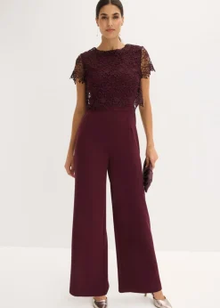 Clearance Mono de neopreno suave con encaje Mujer Monos|Tallas Pequeñas