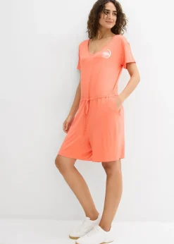 Clearance Mono de punto de mezcla de viscosa fluida Mujer Monos