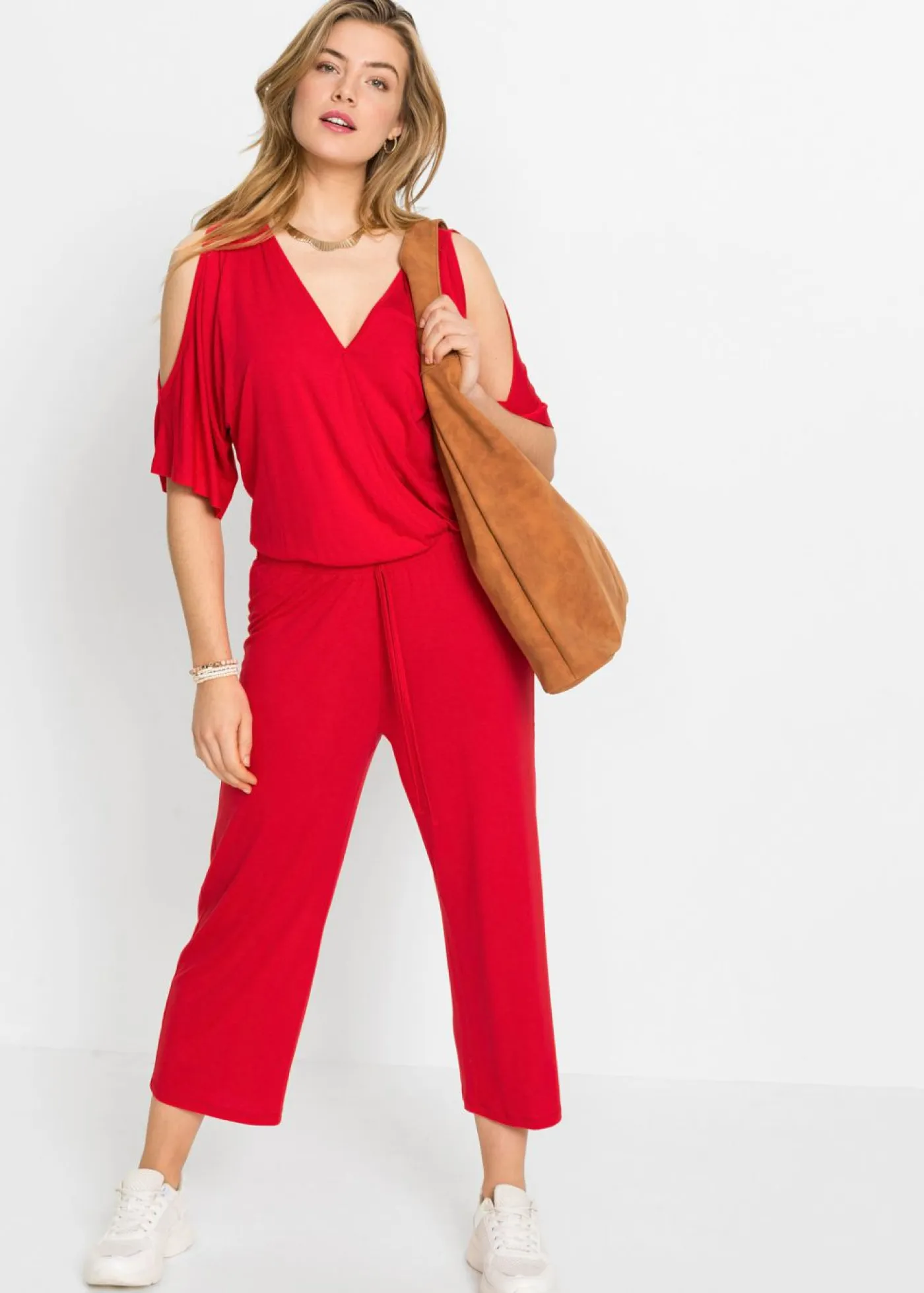 Outlet Mono de punto de viscosa fluida Mujer Monos
