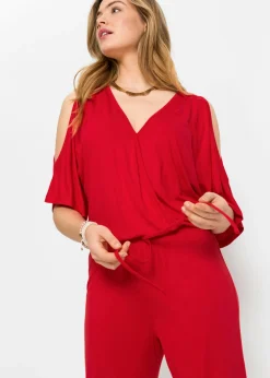 Outlet Mono de punto de viscosa fluida Mujer Monos