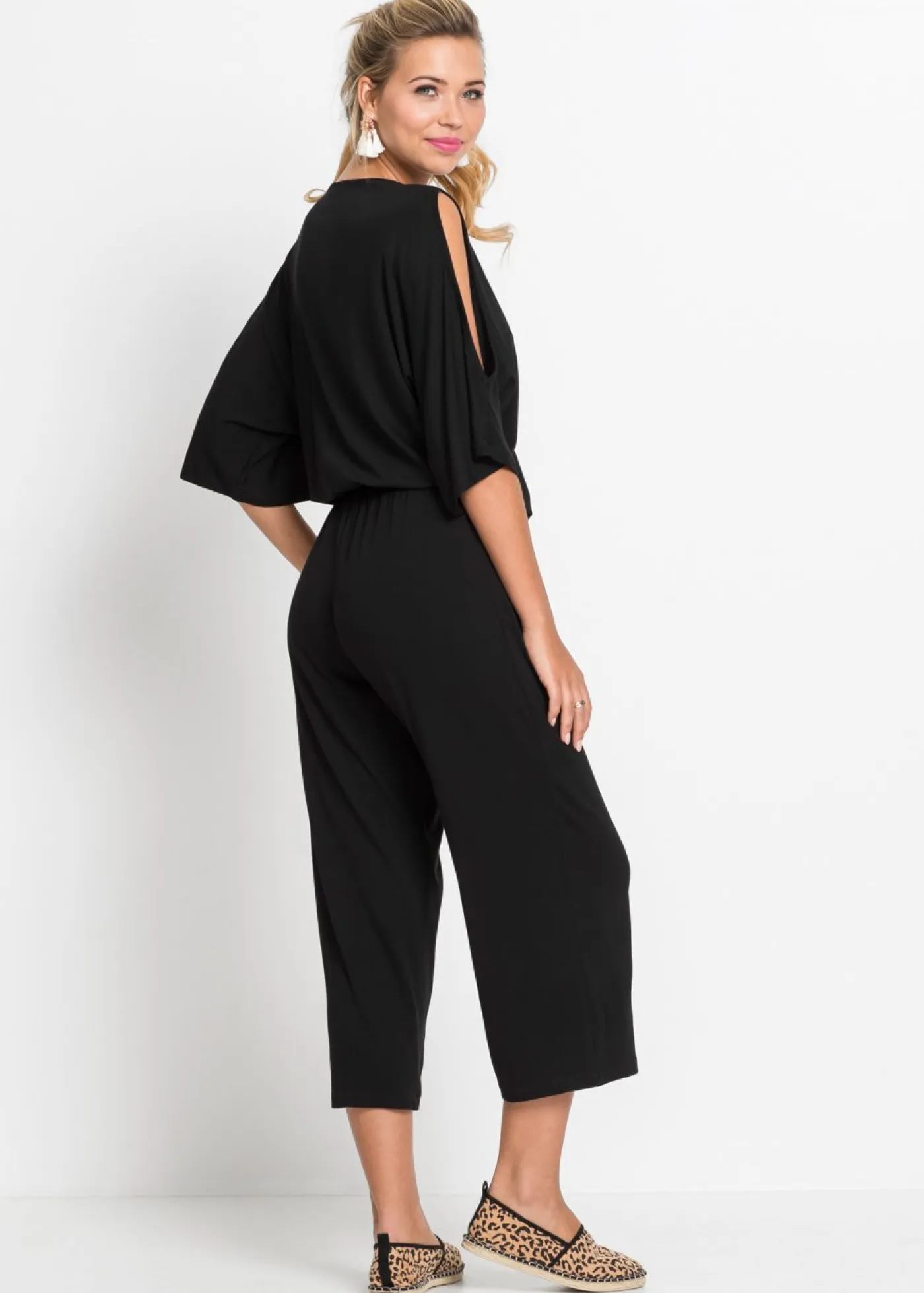 Online Mono de punto de viscosa fluida Mujer Monos