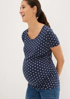 Hot Pack de 2 camisetas premamá de algodón orgánico Mujer Premamá