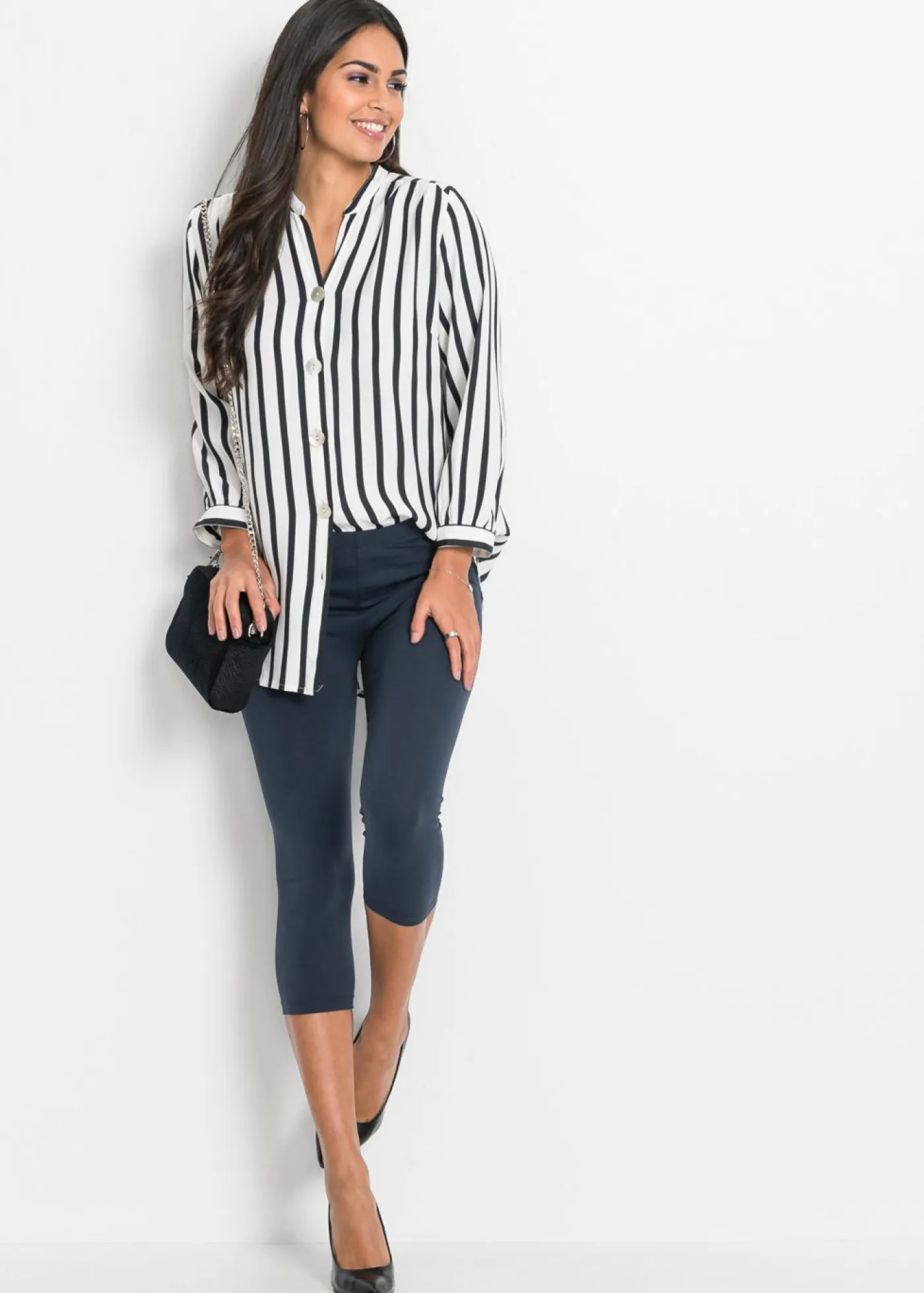 Outlet Pack de 2 leggings cropped Mujer Básicos|Pantalones