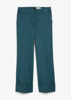 Discount Pantalón acampanado con contenido de lana Mujer Premium|Pantalones