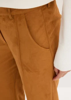 Sale Pantalón acampanado de ante sintético Mujer Pantalones