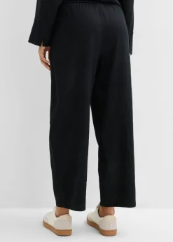Sale Pantalón acampanado de mezcla de lino ligero Mujer Conjuntos De Ropa|Pantalones
