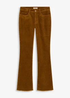 Pantalón acampanado de pana Mujer Pantalones
