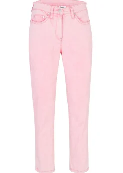 Discount Pantalón acortado de sarga con aspecto desgastado Mujer Pantalones