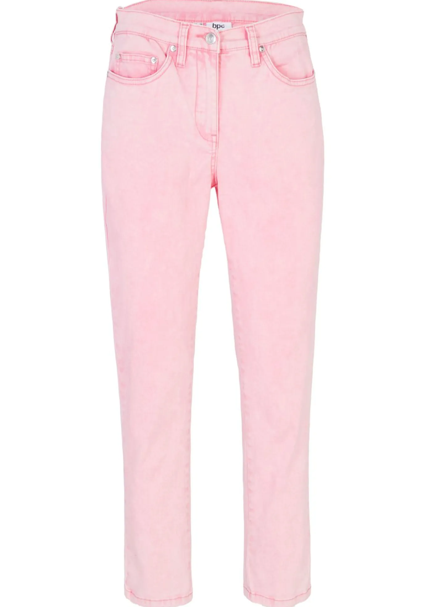 Discount Pantalón acortado de sarga con aspecto desgastado Mujer Pantalones