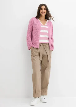 Outlet Pantalón acortado tipo cargo Mujer Pantalones|Novedades