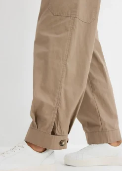 Outlet Pantalón acortado tipo cargo Mujer Pantalones|Novedades