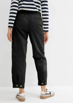 Sale Pantalón acortado tipo cargo Mujer Pantalones|Novedades