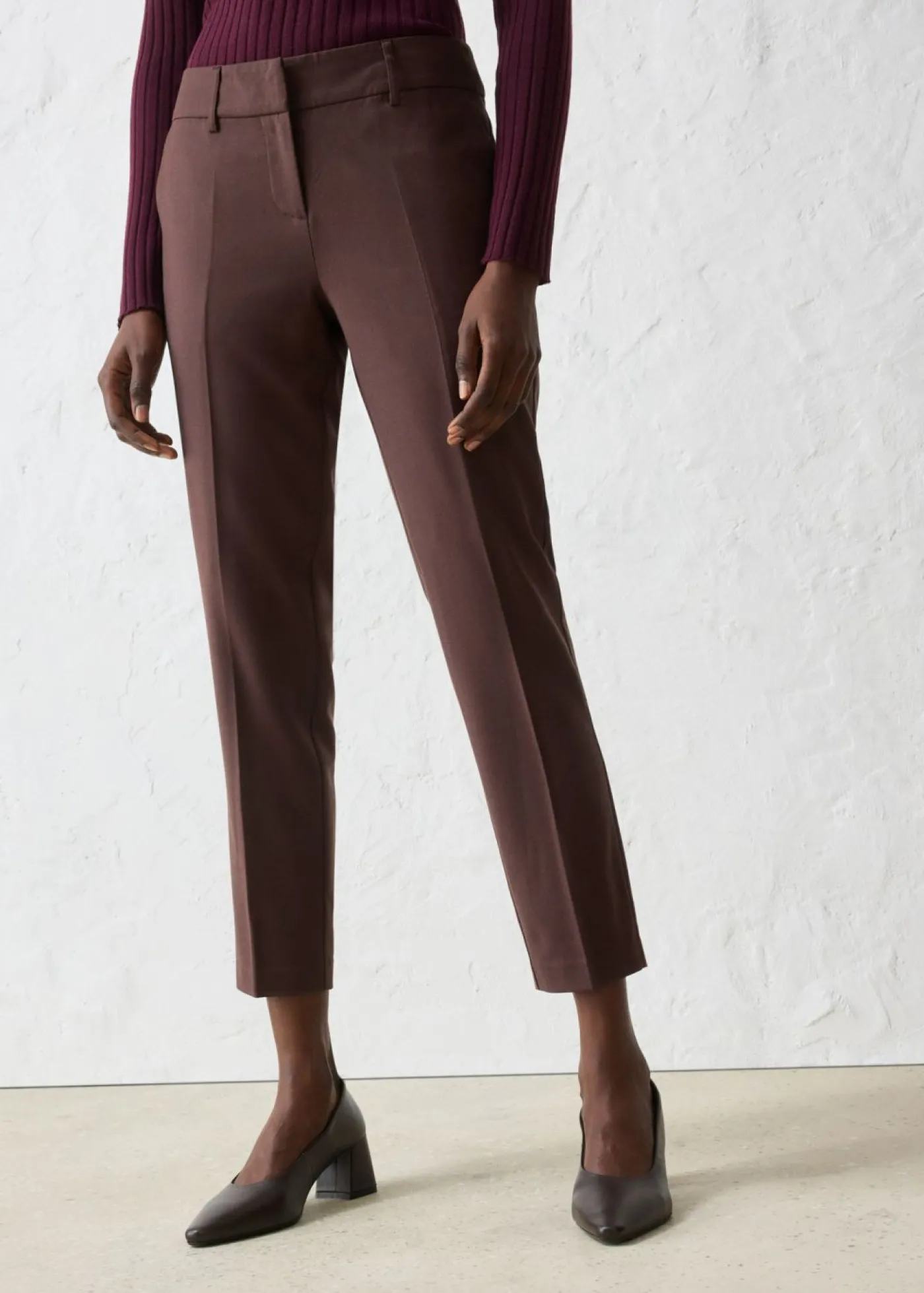Best Pantalón ajustado con lana Mujer Premium|Pantalones
