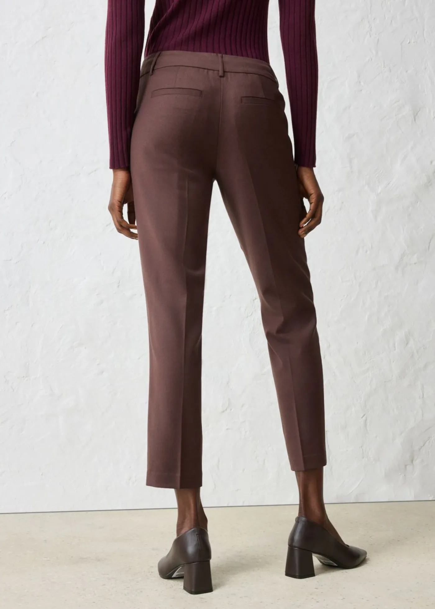 Best Pantalón ajustado con lana Mujer Premium|Pantalones