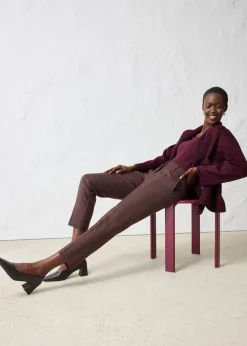 Best Pantalón ajustado con lana Mujer Premium|Pantalones