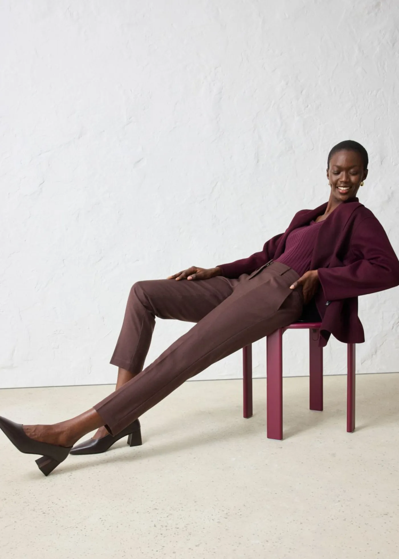 Best Pantalón ajustado con lana Mujer Premium|Pantalones