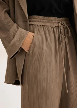 Clearance Pantalón ancho con cinturilla cómoda Mujer Pantalones|Tallas Pequeñas